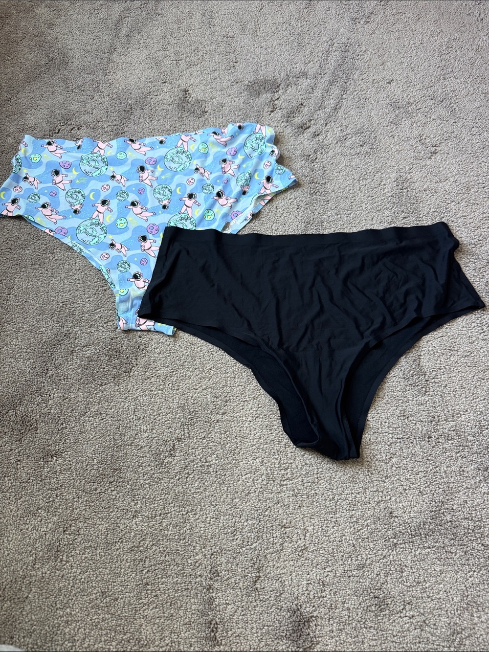 Cheek Boss Astronaut Print Seamless Panty Bundle Plus SIZE 3XL
